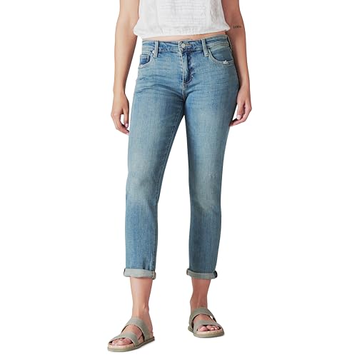Lucky Brand Damen Mid Rise Sienna Boyfriend Jeans, Azure Bay, 27W x 27L von Lucky Brand