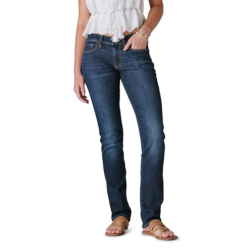 Lucky Brand Damen Mid Rise Sweet Straight Jeans, Blau-Twilight Blue, 29W x 29L von Lucky Brand