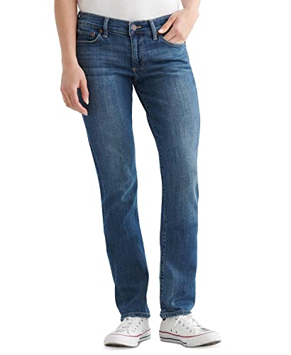 Lucky Brand Damen Mid Rise Sweet Straight Jeans, Tansanit, 28W x 30L von Lucky Brand