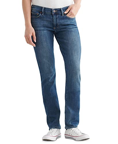 Lucky Brand Damen Mid Rise Sweet Straight Jeans, Tansanit, 31W x 30L von Lucky Brand