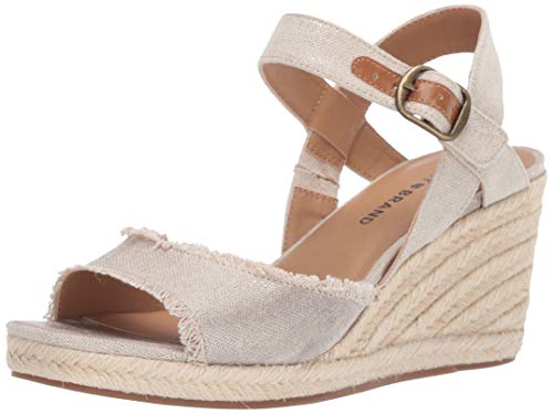 Lucky Brand Damen Mindra Wedge Espadrilles, Natürlicher Plat, 43 EU von Lucky Brand