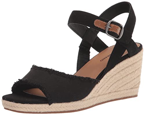 Lucky Brand Damen Mindra Espadrille Keilsandale, Schwarz (schwarz), 42 EU von Lucky Brand