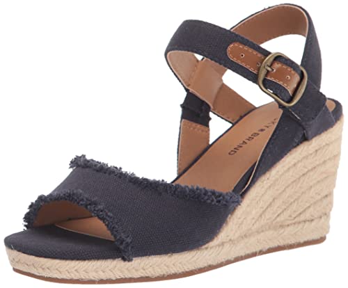 Lucky Brand Damen Mindra Keilsandale, Indigo/Mandala-Traum, 35.5 EU Weit von Lucky Brand