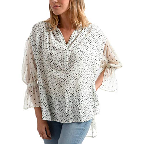 Lucky Brand Damen Mix Print FLORAL TOP Hemd, Naturfarben/Mehrfarbig, Klein Lucky Brand Damen Mix Print FLORAL TOP Hemd, Naturfarben/Mehrfarbig, Klein von Lucky Brand