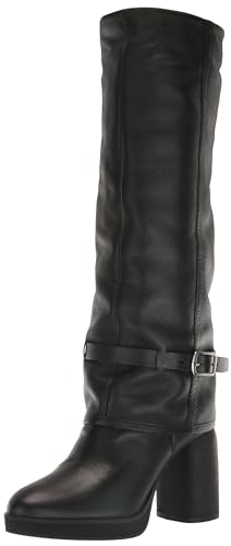 Lucky Brand Damen Nathari Faltstiefel Fashion, Schwarz, 44 EU von Lucky Brand