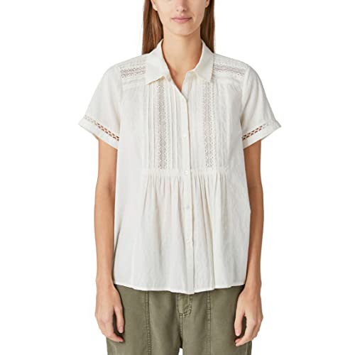 Lucky Brand Damen Spitzenhemd zum Knöpfen, Wolkentänzerin, X-Groß von Lucky Brand