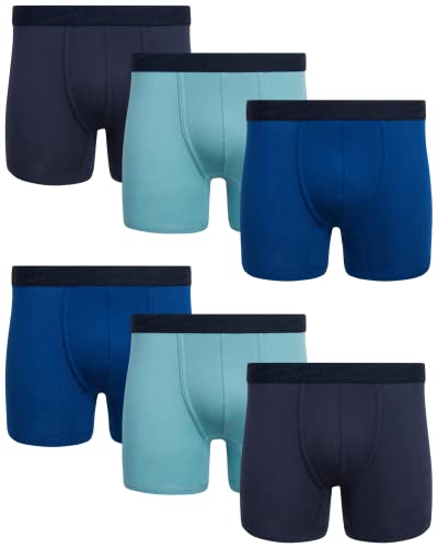 Lucky Brand Herren-Boxershorts, superweich, 6 Stück, Marineblau/Blau/Türkis, X-Large von Lucky Brand