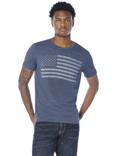 Lucky Brand Herren T-Shirt mit Usa-Flagge Hemd, American Navy, X-Groß von Lucky Brand