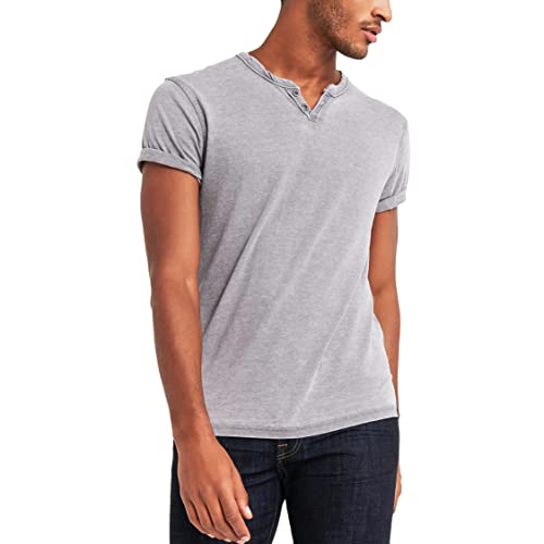 Lucky Brand Herren Venice Burnout Kerbkragen T-Shirt, Grau, XX-Large von Lucky Brand