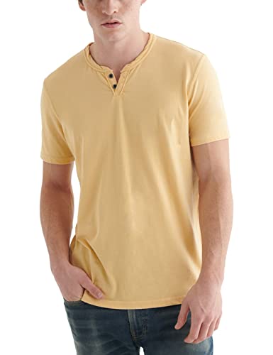 Lucky Brand Herren Venice Burnout Kerbkragen T-Shirt, Jojoba, XX-Large von Lucky Brand