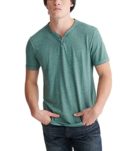 Lucky Brand Herren Venice Burnout Kerbkragen T-Shirt, June Bug, XL von Lucky Brand