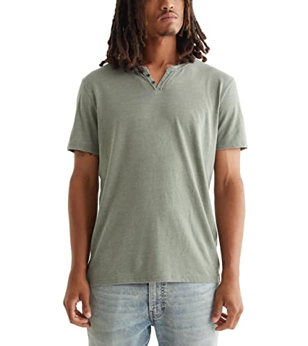 Lucky Brand Herren Venice Burnout Kerbkragen T-Shirt, Lorbeerkranz, XX-Large von Lucky Brand