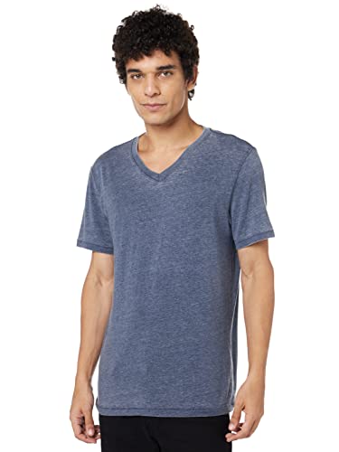 Lucky Brand Herren Venice Burnout V-Ausschnitt T-Shirt, American Navy, Mittel von Lucky Brand