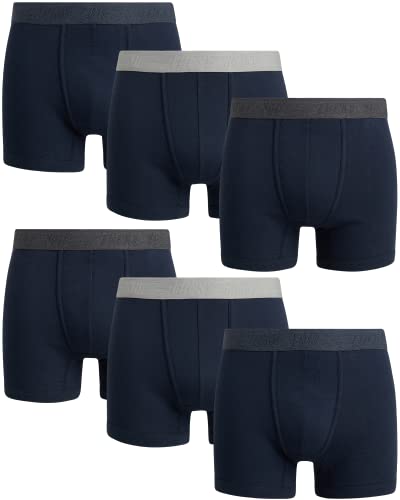 Lucky Brand Men's Super Soft Boxer Briefs (6 Pack), Size Large, Mood Indigo Blue von Lucky Brand