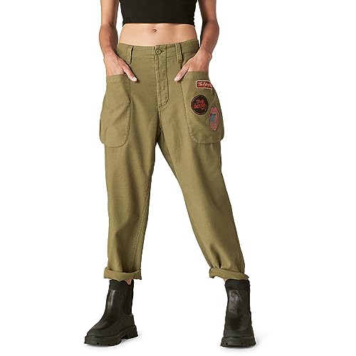 Lucky Brand Rolling Stones Utility-Hose für Damen, Grün , 44 von Lucky Brand