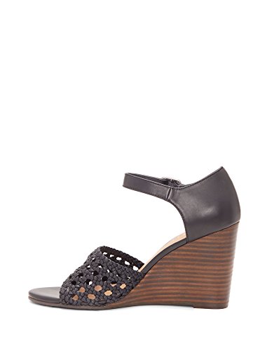 Lucky Brand Women's Rebekka Wedge Sandal Black Vachetta von Lucky Brand