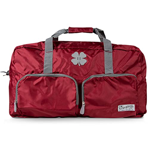 Lucky Travel Duffel Bags, Turnbeutel, Reisetasche & Große Seesack für Herren, Faltbare Übernachtung Weekender Taschen für Damen & Herren mit Verstellbarem Schultergurt, Anthrazit, Weinkeller, 85L von Lucky Brand