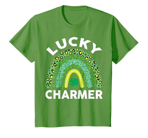 Kinder St Patricks Day Shirt Mädchen Jungen Kleinkind Lustiger Glücksbringer T-Shirt von Lucky Charmer TShirt Cute St Patricks Day Shirts