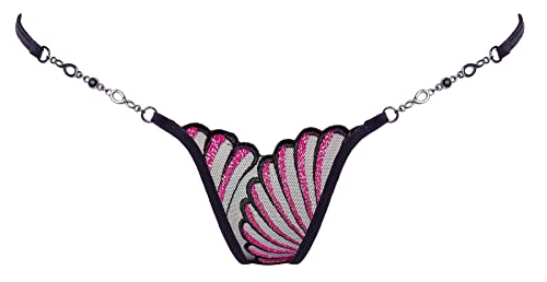 Lucky Cheeks Damen Luxus Mini G-String Burlesque (XXS) von Lucky Cheeks