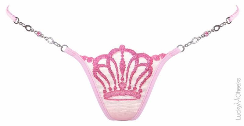 Lucky Cheeks Ministring Queen of Love Pink LC263QLP von Lucky Cheeks