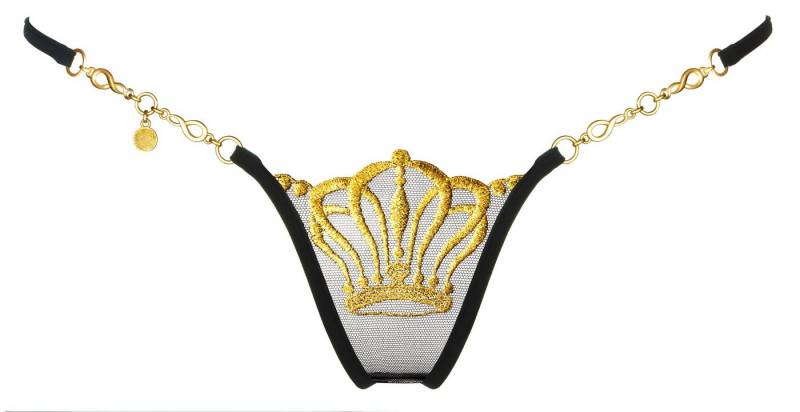 Lucky Cheeks Ministring Queen of Love black 152qlb von Lucky Cheeks