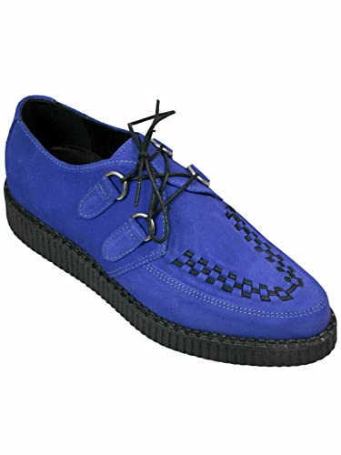 Lucky Dice Unisex Creep Creeper Schuh Rockabilly Spitz Farbauswahl Neu! Blau Wildleder 5004 38 von Lucky Dice