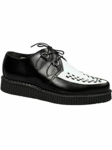 Lucky Dice Unisex Creep Creeper Schuh Rockabilly Spitz Farbauswahl Neu! Schwarz/Weiß 5000 42 von Lucky Dice