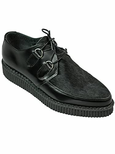 Lucky Dice Unisex Creep Creeper Schuh Rockabilly Spitz Farbauswahl Neu! Schwarz Fell 5005 41 von Lucky Dice