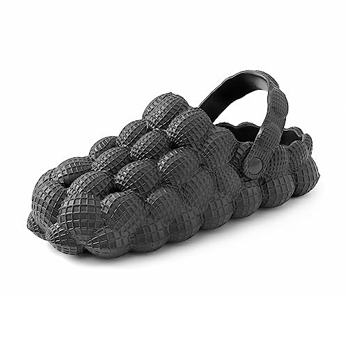 Lucky Sign Unisex Clogs Eva Gartenschuhe Damen Herren Sommer Pantoletten lustig Strand Sandalen, EU 40-41, Schwarz von Lucky Sign