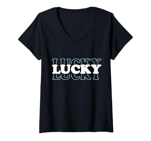 Damen Lucky St. Patricks Day Damen Irish Lucky Shamrock T-Shirts T-Shirt mit V-Ausschnitt Damen Lucky St. Patricks Day Damen Irish Lucky Shamrock T-Shirts T-Shirt mit V-Ausschnitt von Lucky St. Patricks Day Shamrock Women Men Shirt