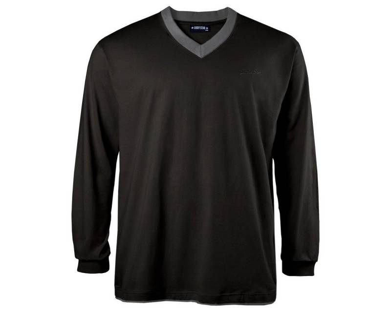 Lucky Star Langarmshirt Übergrößen double layer Langarmshirt schwarz-anthrazit Lucky Star Lucky Star Langarmshirt Übergrößen double layer Langarmshirt schwarz-anthrazit Lucky Star von Lucky Star