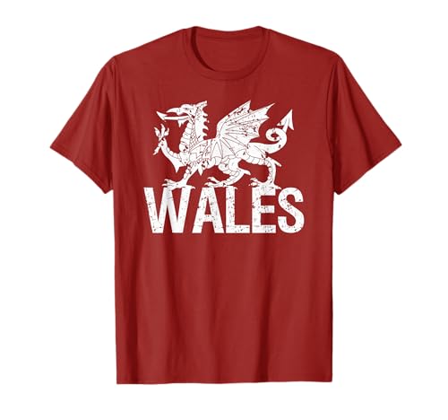 Wales & Welsh Dragon Rugby-Fußball, Herren, Damen, Kinder T-Shirt von Lucky Wales Shirts