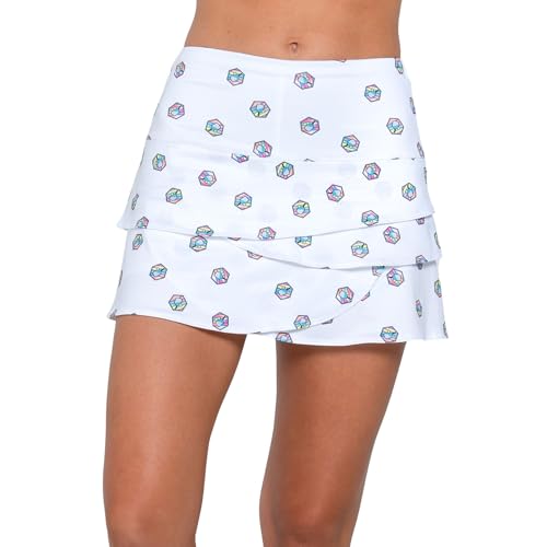 Lucky In Love Langer Pickleball-Rock für Damen mit Muschelmuster, Paddle Strike, Klein Lucky In Love Langer Pickleball-Rock für Damen mit Muschelmuster, Paddle Strike, Klein von Lucky in Love