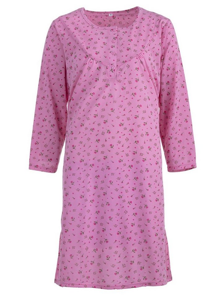 Lucky Nachthemd Nachthemd Langarm- Blumen Paspel Lucky Nachthemd Nachthemd Langarm- Blumen Paspel von Lucky