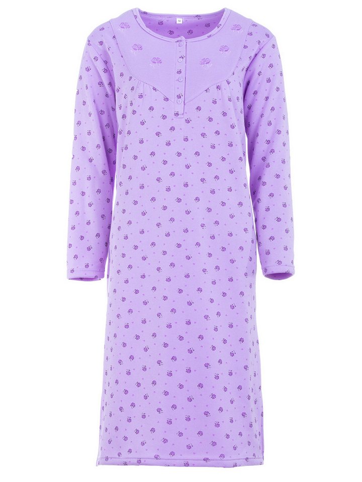 Lucky Nachthemd Thermo Nachthemd - Herzchen mit Rosen von Lucky