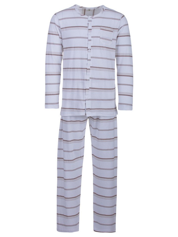 Lucky Schlafanzug Pyjama Set Langarm - Streifen von Lucky