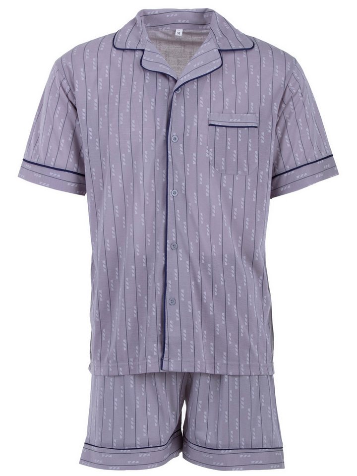 Lucky Schlafanzug Pyjama Set Shorty - Bordüre (HT) von Lucky