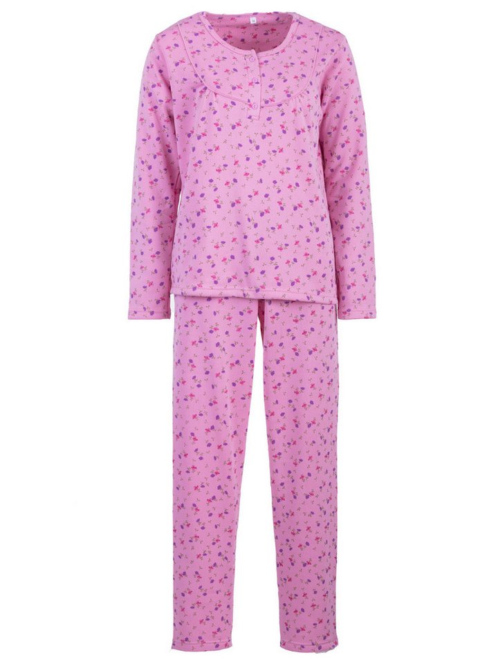 Lucky Schlafanzug Pyjama Set Thermo - Weidenrose von Lucky
