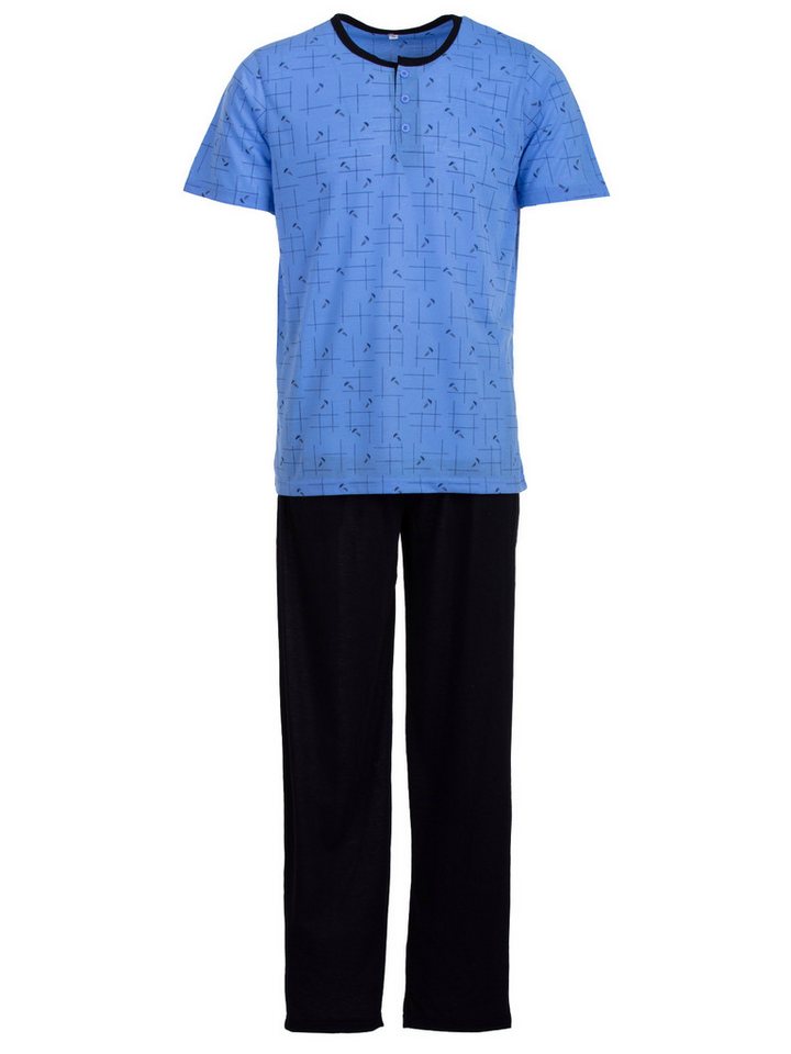 Lucky Schlafanzug Pyjama Set Kurzarm- Zweigen von Lucky