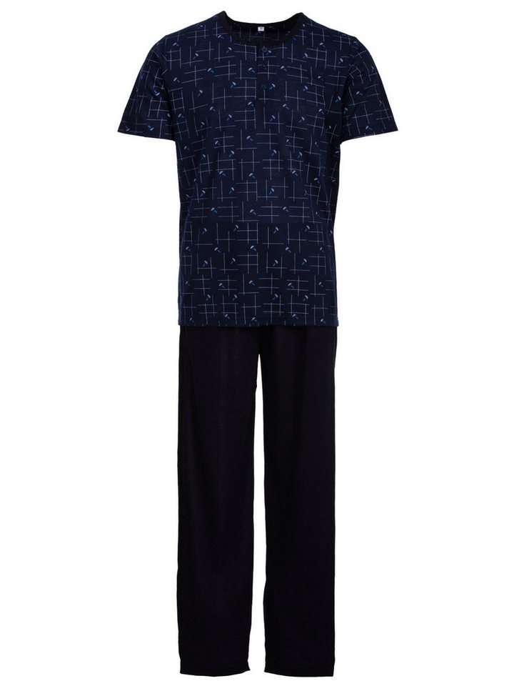 Lucky Schlafanzug Pyjama Set Kurzarm- Zweigen von Lucky