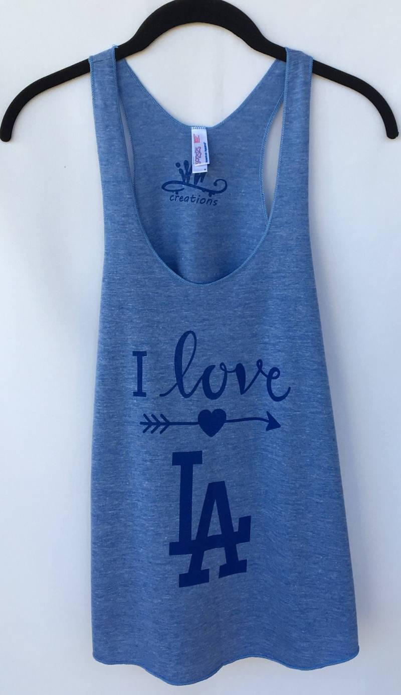 La Blau Tank Top. Los Angeles Dodgers Tanktop. Heather Geschenk Freundlich von Lucky120
