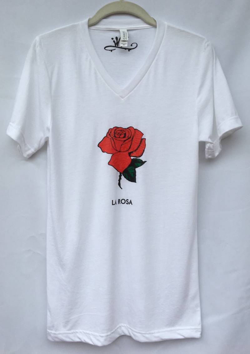 La Rosa T-Shirt. Das Blumen T-Shirt. Flor. Geschenk Freundlich von Lucky120