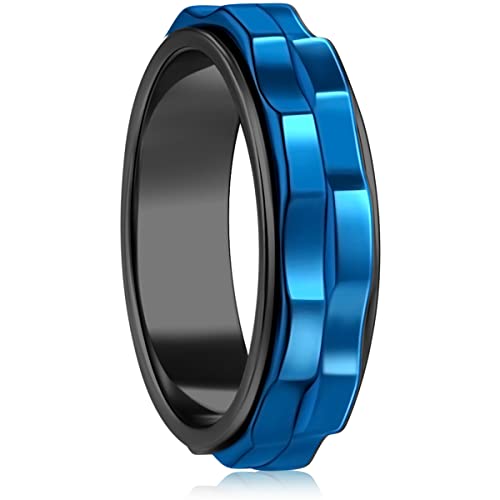 LuckyAmor Fidget-Ringe für Angstzustände für Frauen, drehender Angstring, Edelstahl, Fidgets, Zwei-Gang-Ring, Hochglanz-Angst-Ring für Damen und Herren, Hochzeitsband, Geschenke, Schmuck, Größe 6–10 LuckyAmor Fidget-Ringe für Angstzustände für Frauen, drehender Angstring, Edelstahl, Fidgets, Zwei-Gang-Ring, Hochglanz-Angst-Ring für Damen und Herren, Hochzeitsband, Geschenke, Schmuck, Größe 6–10 von LuckyAmor