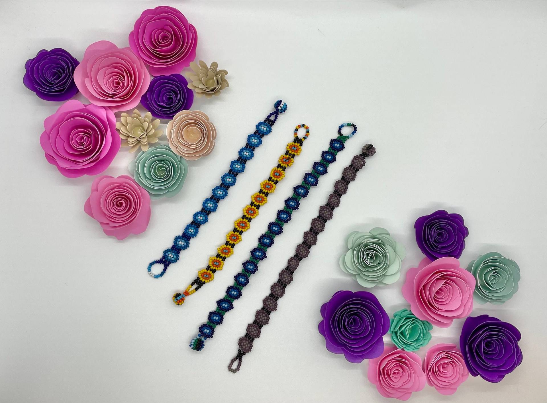 Exklusive Sammlung Von Huichol Blumen Armband | Erwachsene/Kinder von LuckyCloverMarket