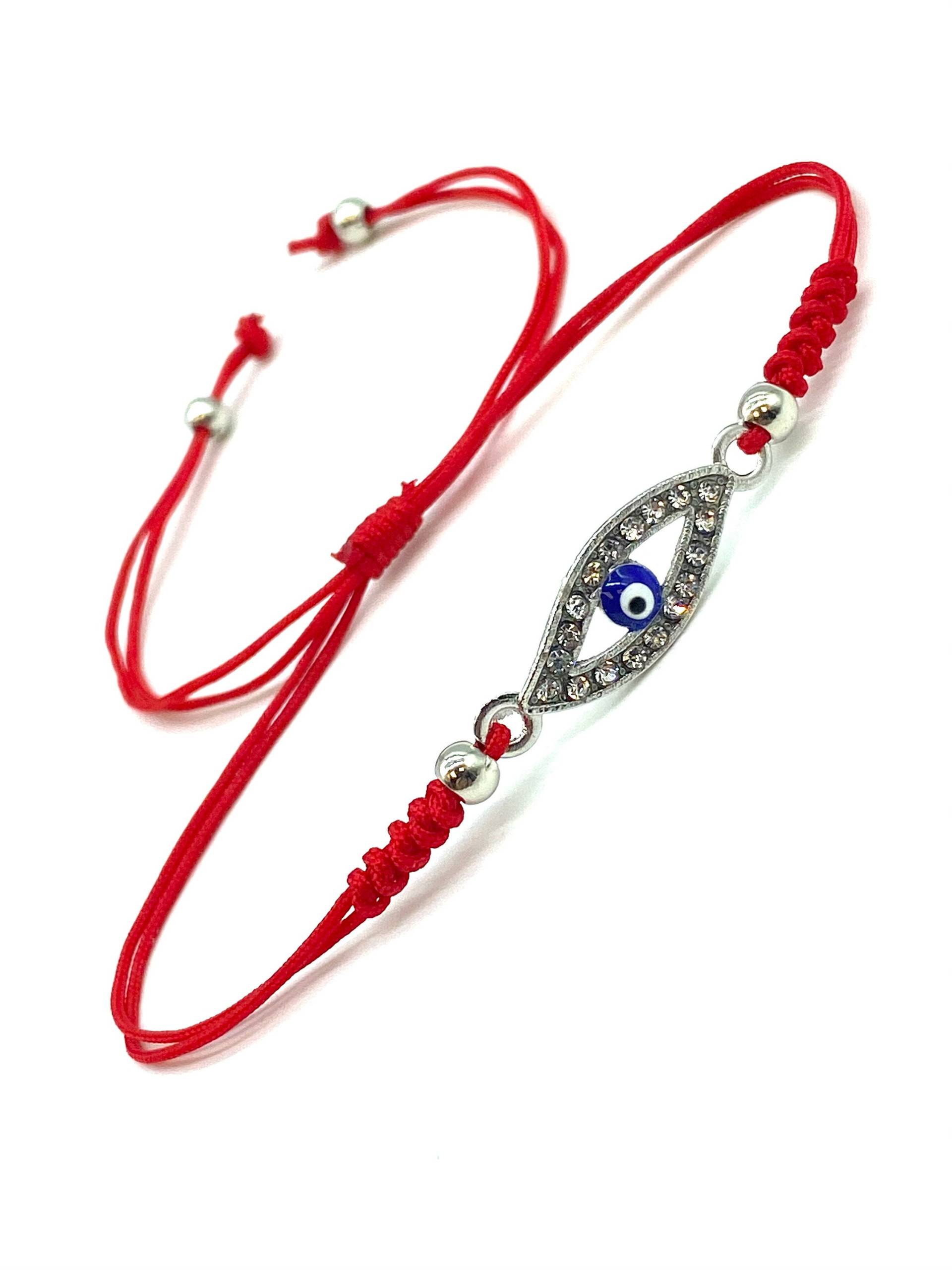 Evil Eye Einstellbares Schickes Armband Mit Kristall #2800 von LuckyEyeBoutique