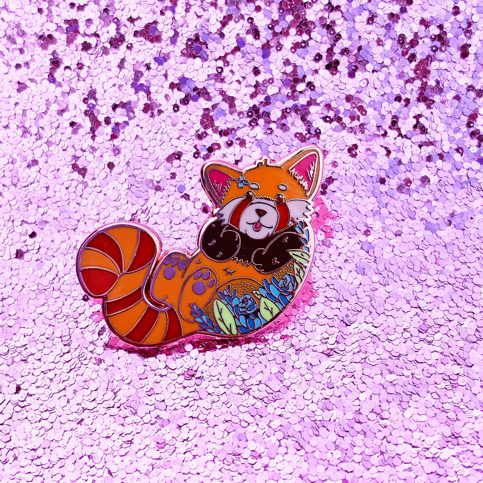 Floral Red Panda Floral Red Panda von LuckyFantasyFerret