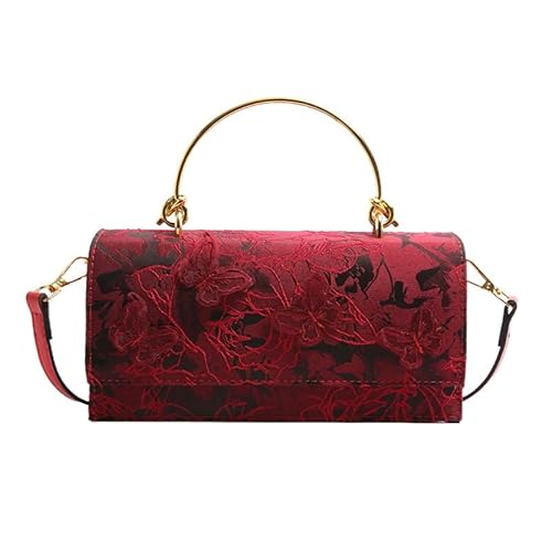 GlücklicheGGT Tasche Süßes Mädchen Mode Spitze Schmetterling Stilvolle Einzelschulterkette Kleine quadratische Tasche von LuckyGGT