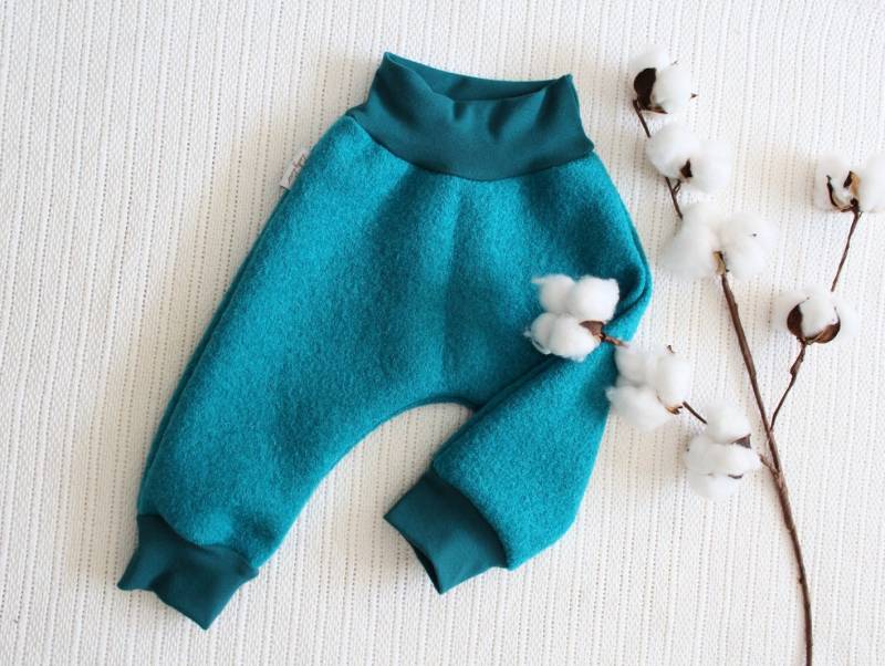 Wollwalk Hose Mit Bio Bündchen von LuckyLino