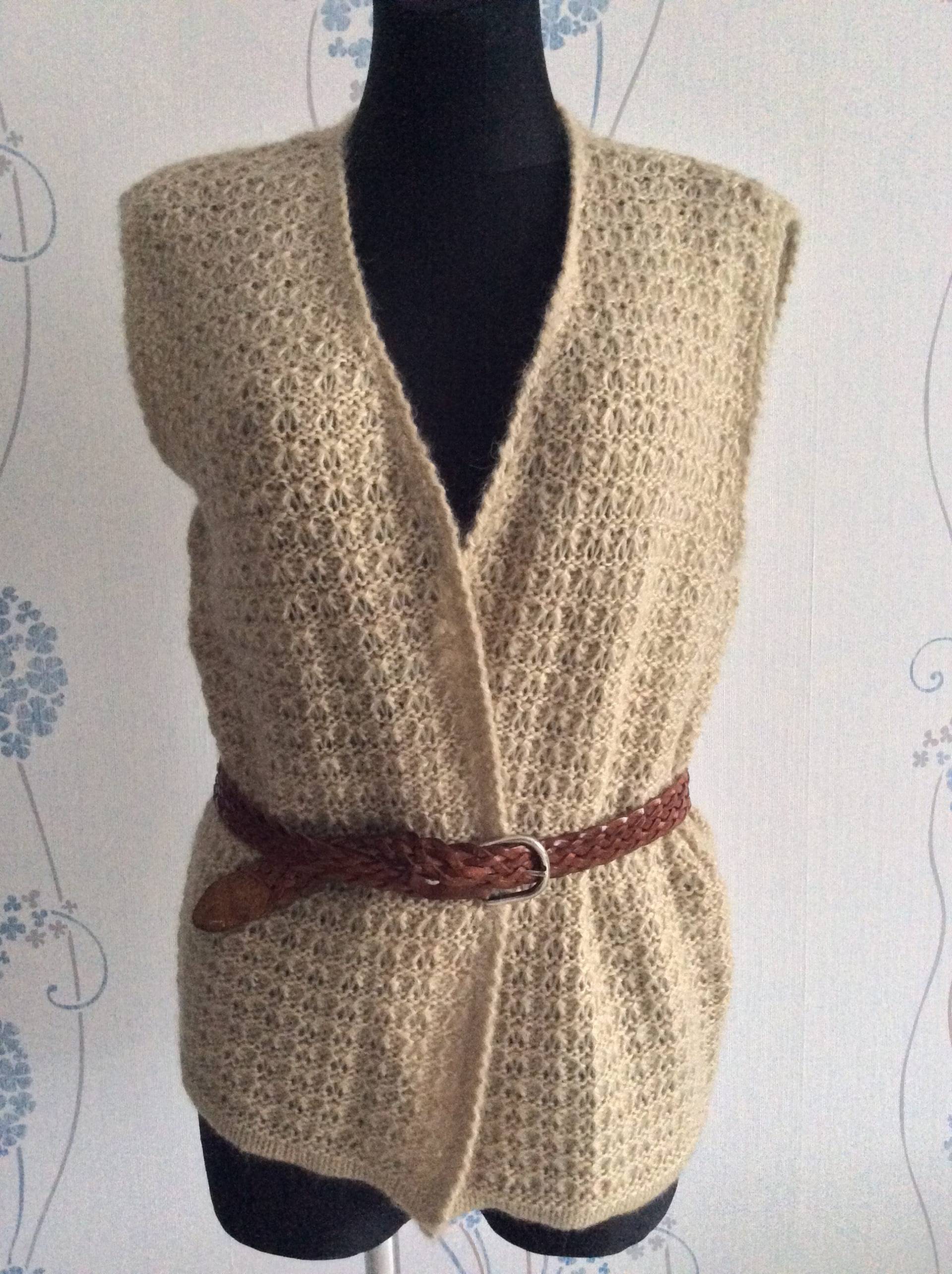 Seltener Fund Vintage Niky Firenze -Paris -New York Hand Gestrickte Ärmel Cardigan Wolle, Mohair von LuckyMarta