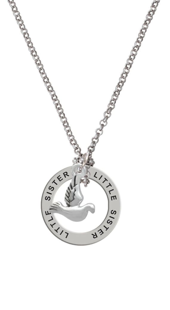 Kleine Taube Anhänger Halskette - Affirmation Schmuck, Geschenke, Versilberte Halskette, Schwesternschaft Naf-C23748-C3209-F2295 Kleine Taube Anhänger Halskette - Affirmation Schmuck, Geschenke, Versilberte Halskette, Schwesternschaft Naf-C23748-C3209-F2295 von LuckyMeAndMom
